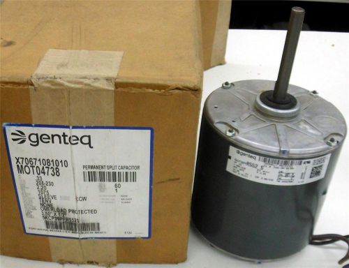 Genteq mot04738 1/3hp 208-230v 1075rpm 48 mtr, trane for sale