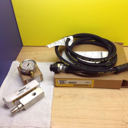 ENERPAC HC9210, Hose Assy, Hyd, 10 Ft GA2 ADAPTOR CH604 COUPLER 10,000 Gauge NEW