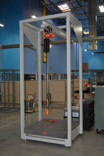 Nu~cond gantry crane lift a-frame cm hoist + 4&#039;x4&#039;x6&#034; mojave surface plate guar! for sale