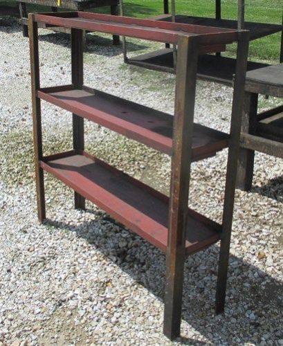 4 &#039;x 1&#039; Industrial Age Shelf Unit 1/4&#034; Steel Factory Cabinet Shop Bench Kitchen