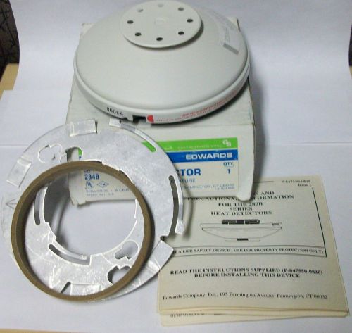 Edwards 194 degree fahrenhite fixed tempature heat detector 2848 nib for sale