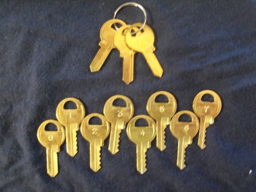 1 SET  MASTER   M1   4  PIN  DEPTH  KEYS  0-7            LOCKSMITH