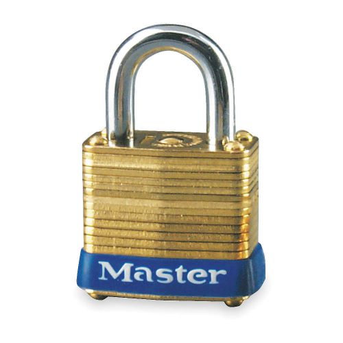 Padlock, KD, 9/16 In H, 4 Pin, Steel 8