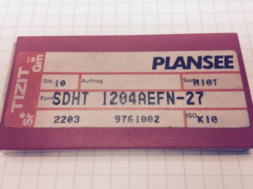 PLANSEE TIZIT SDHT MILLING INSERT (10 x NEW)