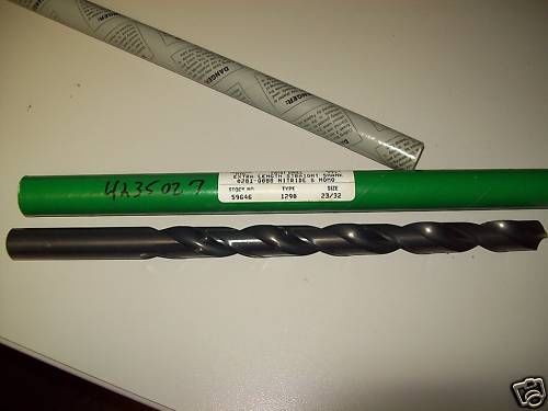 PRECISION TWIST DRILL HSS EXT LENGTH 23/32&#034;  QTY X 2