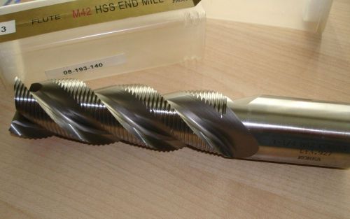 TTC 1-1/4&#034; 3 Flutes 6-1/2&#034; Long  HSS Rough End Mill  &#034;BRAND NEW&#034; 08-193-140