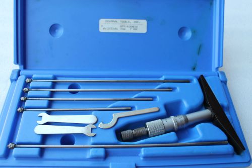 Central Tools - 6256 - Depth Micrometer 0-150MM RANGE, .01MM GRADS 4&#034; Base - NOS