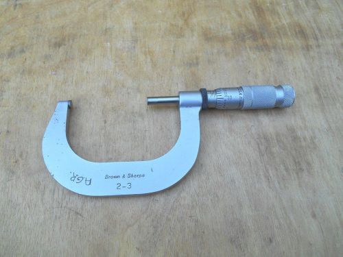 BROWN &amp; SHARPE 2 - 3&#034; MICROMETER , .0001&#034;