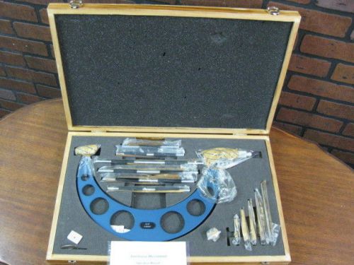 NEW Digital Electronic Micrometer w Anvils 6-12&#034; 0.00005&#034; Set