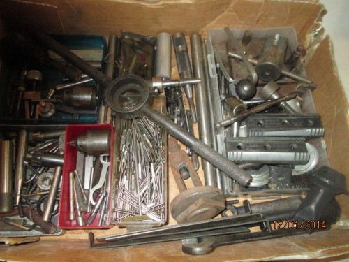 MACHINIST LATHE MILL Lot of Machinist Chucks Cutters Screw Jack Parts  Etc