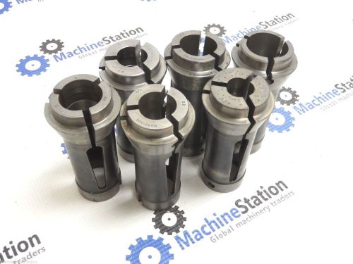 (6) ASSORTED HARDINGE 22 COLLETS 5/8&#034; - 1-1/8&#034;