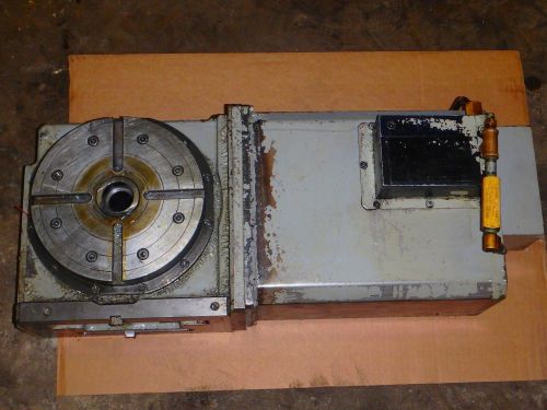 Tsudakoma Rotary Table RNCV-201 R Rotary Table RNCV201R Thru 1.25&#034; 4 Jaw Chuck 8