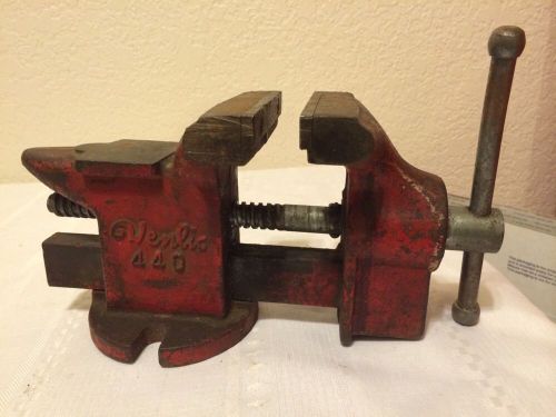 vintage VISE ANVIL Work Bench Table Top Clamp Swivel Base