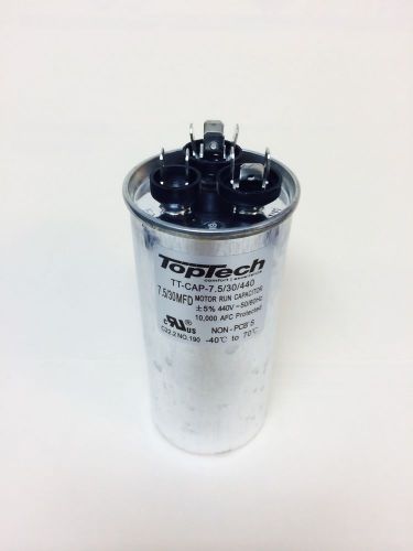 Dual run capacitor 7.5+30 30/7.5 mfd 370v  440v ac motor hvac 440 vac v volts uf for sale