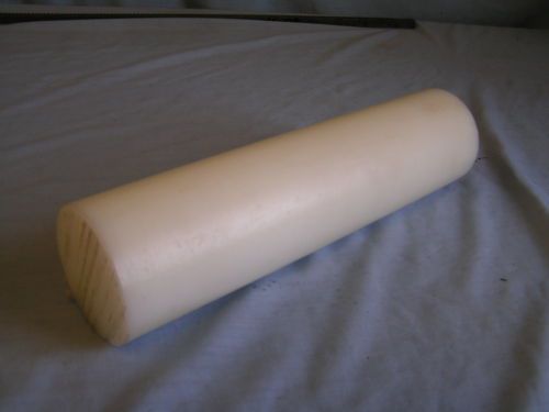 1-1/2 DIA x 10&#034; LONG, UHMW, NATURAL/WHITE, PLASTIC BAR STOCK