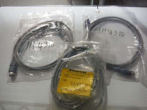 LOT OF 3: TURCK CABLE DNET, SLICES, MFC, B-50 - RSC VBRK 5724-2.8M-.2M