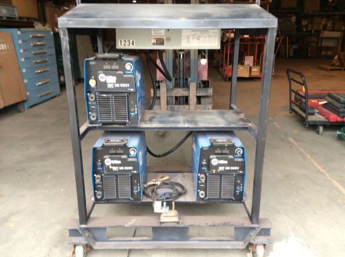 (1) SET OF 2 Miller XMT 350 CC/CV Series Multiprocess Welders IN RACK