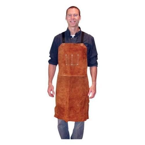 3836 Bib Apron Leather 24X36Dark Brown New