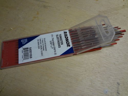 2% THORIATED (EWTh-2) RADNOR TIG WELDING TUNGSTEN ELECTRODE HELIARC WELDING