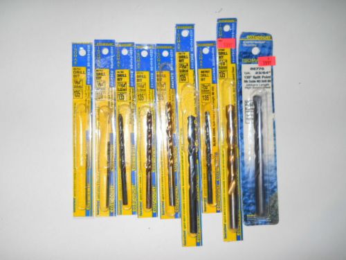 Lot of nine 9 isomax contractor quality drill bits for sale