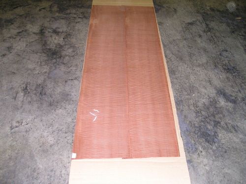 Fiddleback Makore Veneer. 13 x 70.5, 5 Sheets.