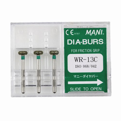 WHOLESALE DENTAL 100 Boxes MANI DIA-BURS WR-13C Wheel Round Edge Coarse Grit