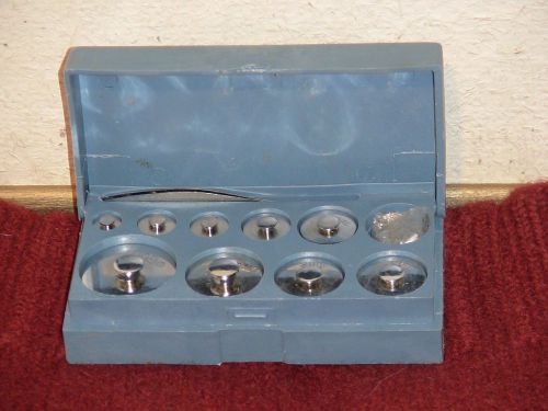 Lab Counter Balanced/Calibration Scale Weight Set with Tweezers. NIB