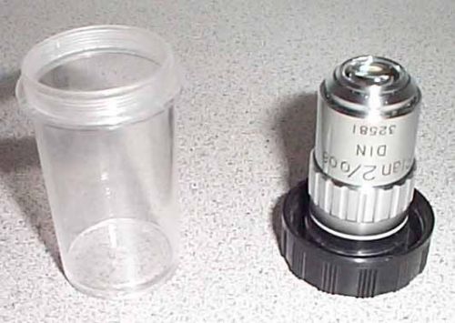 2X Plan 0.08 DIN Microscope Objective New