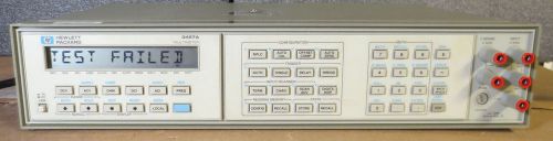 HP Agilent 3457A 6.5-Digit Benchtop DMM Front/Rear Terminals Self &#034;Test Failed&#034;