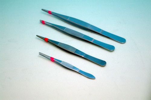 Lab  stainless steel tweezers fine tip straight forceps  new for sale