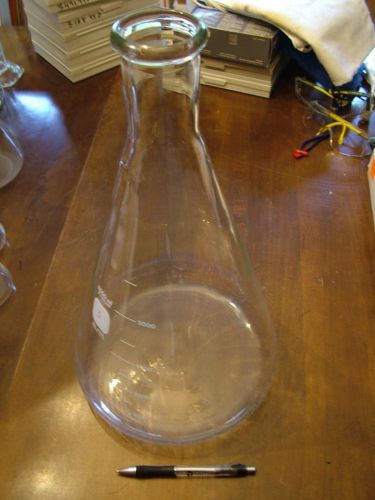 Pyrex #4980 size 6000 mL Erlenmeyer Flask + beaded rim