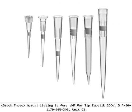 Vwr vwr tip zapslik 200ul s pk960 1179-965-306, unit cs liquid handling unit for sale