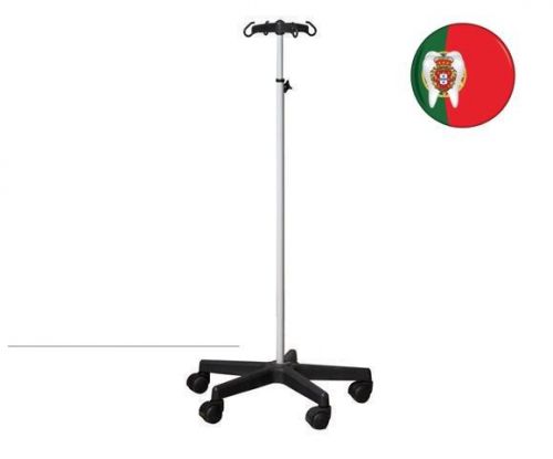 New Medical Hospital IV stand Pole 5 wheels 4 hooks stainless steel ANGELUS