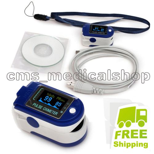 24 hours Recorder,Finger Pulse Oximeter,Blood Oxygen,Spo2+USB+Software,CMS50D+