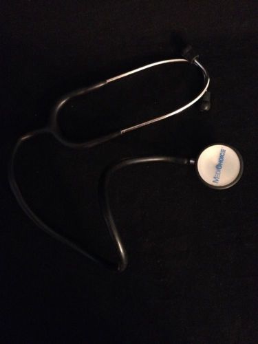 MEDICHOICE Black Stethoscope Adult Good Condition