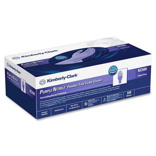 Kimberly-clark Purple Nitrile Exam Gloves - X-small Size - (kim55080)