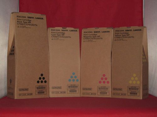 Toner Set - All Four Colors - Ricoh Savin Lanier C7500 C7570 LD275C