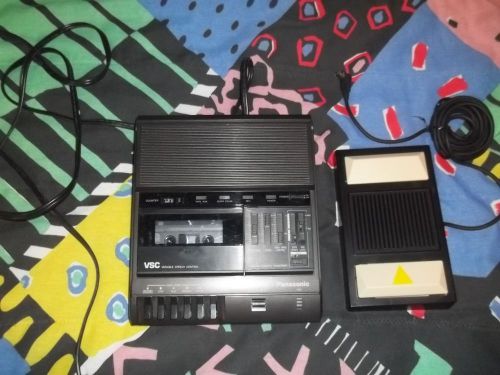 Panasonic RR-830 Cassette Transcriber Dictation Machine w/ RP-2692 Foot Pedal