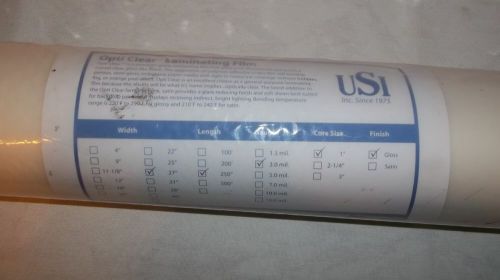 New Opti Clear Roll Laminating Film 27” 250ft 3.0mil Gloss Finish USI LAMINATINT