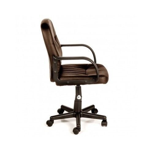 Padded office furniture chair leather brown comfortable for sale