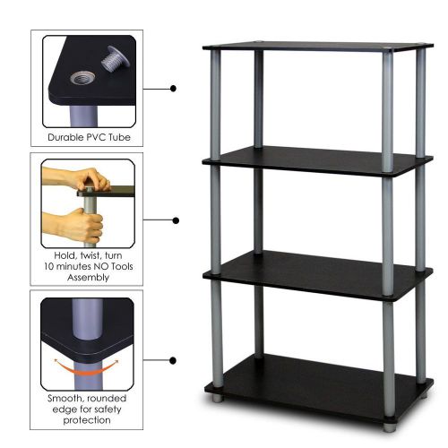 Furinno home living storage organization 4-tier multipurpose shelving office new for sale