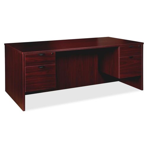 Lorell llr79014 prominence series mahogany laminate desking for sale