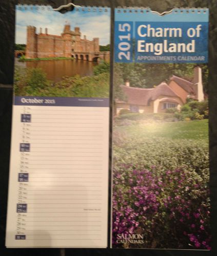 Charm of England 2015 slim appointments Salmon calendar