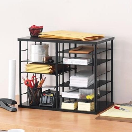 12-slot file letter pad mail storage organizer holder rack table home office new for sale