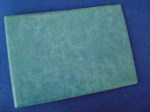 Vintage Three Ring Blue Vinyl Backed Check Binder, 14&#034; x 9.75&#034;