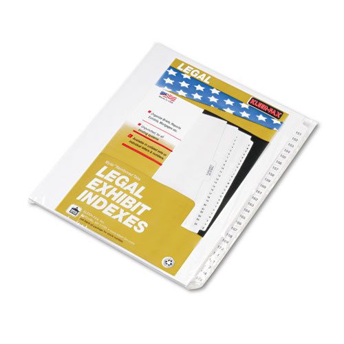 80000 Series Legal Index Divider Set, Side Tabs, Printed &#034;151&#034;-&#034;175&#034;