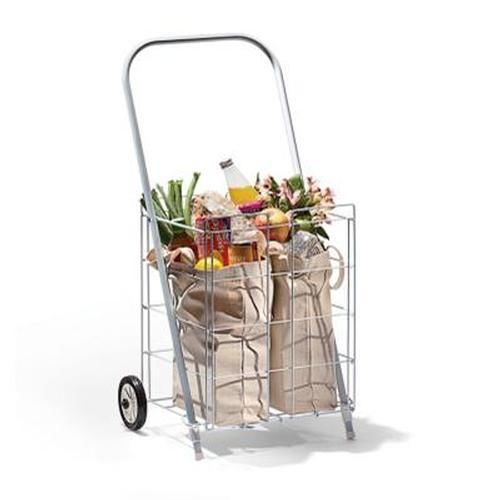 2 Wheel Small Tote Cart White 4672001