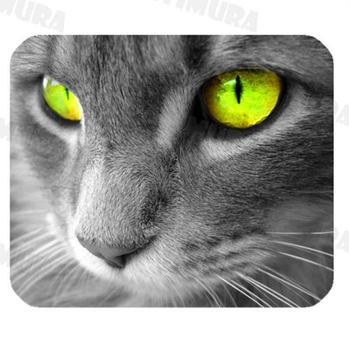 New Eyes Cat Custom Mouse Pad for Gaming with Rubber Backed