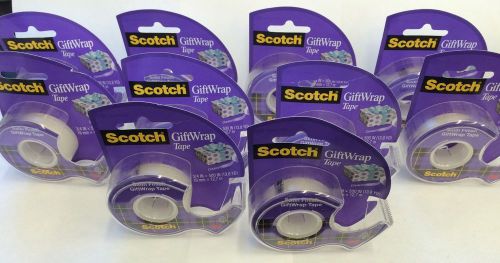 10 Rolls Scotch 3M Satin Finish Gift Wrap  3/4 in. x 500 in.  Teacher Supply