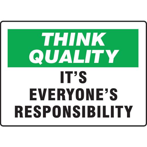 Quality control sign, 10 x 14in, eng, text mqtl745va for sale